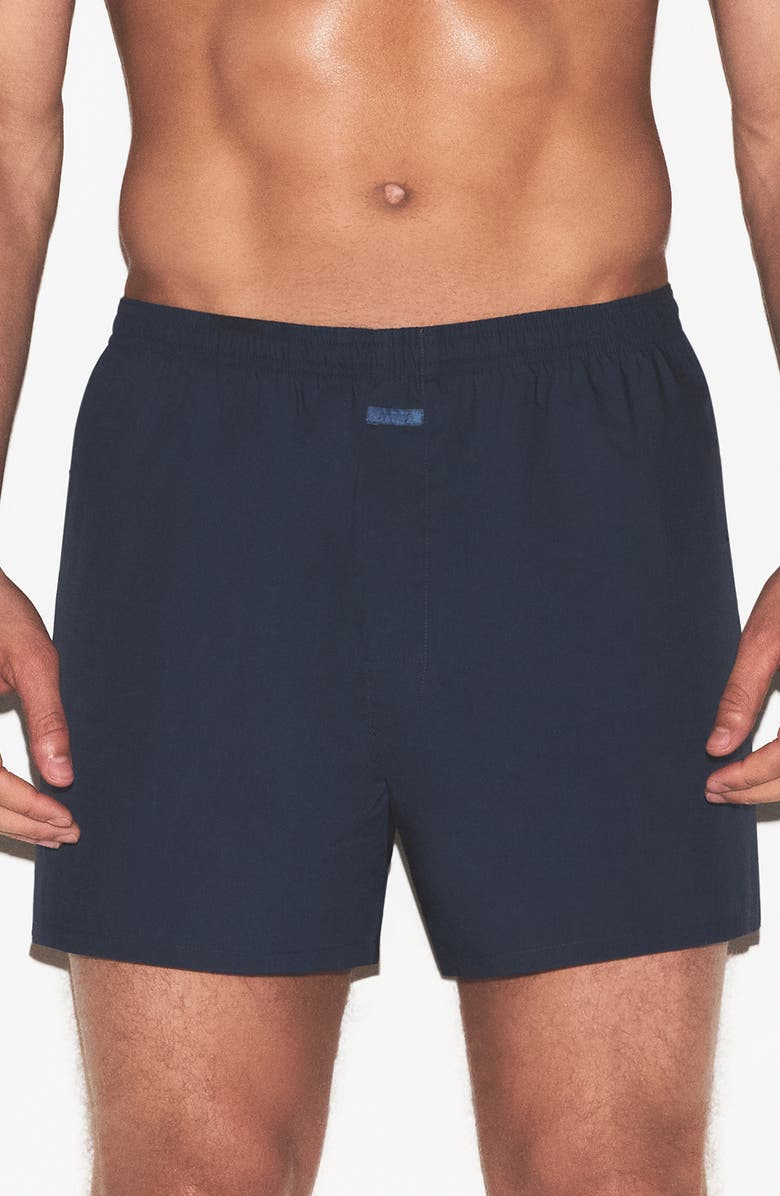 SKIMS Assorted 3-Pack Cotton Poplin Boxers, Alternate, color, Linen Multi