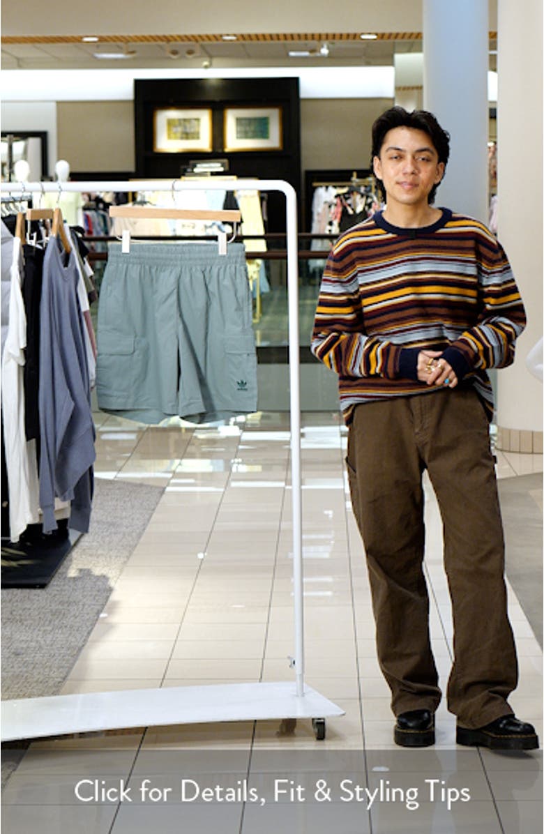 Trefoil Woven Nylon Cargo Shorts, sales video thumbnail