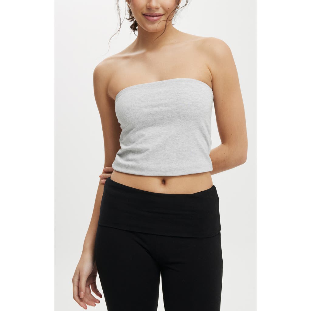 Cotton On All Day Tube Top In Grey Marle