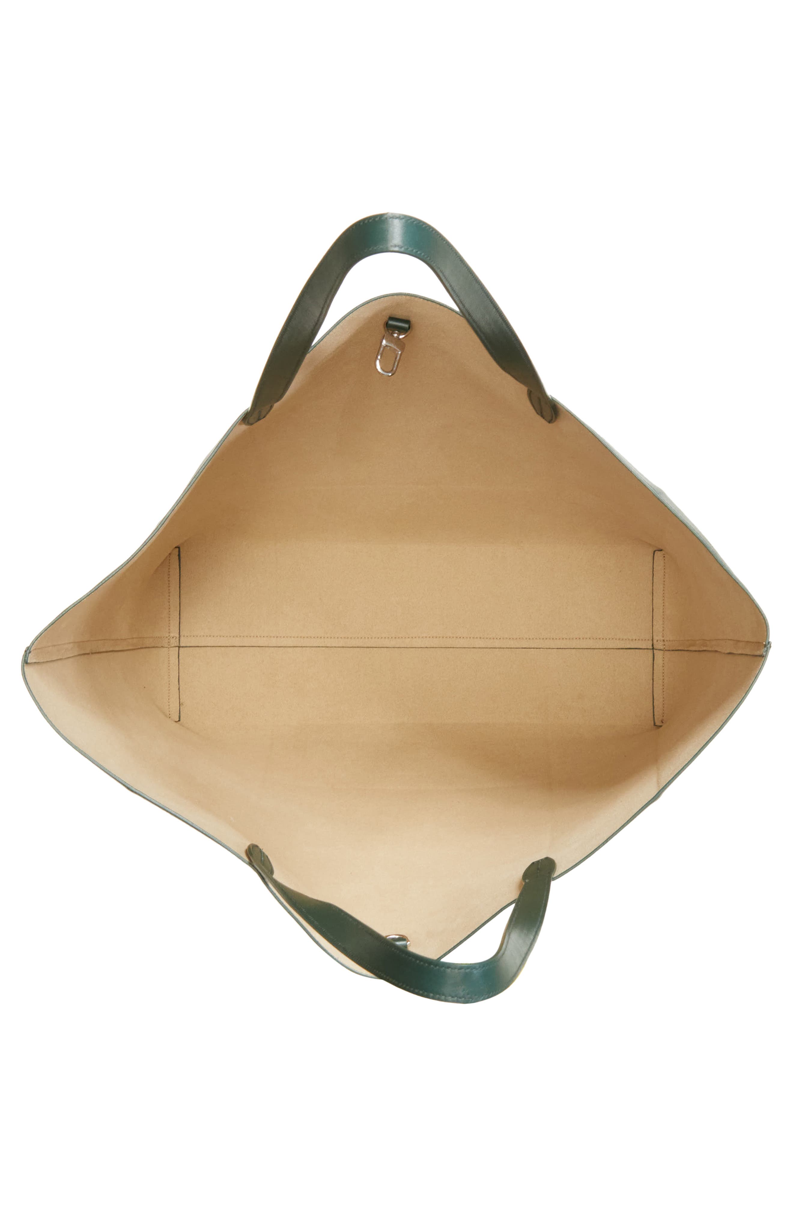 TOTEME Roam Leather Tote, Alternate, color, Dark Green