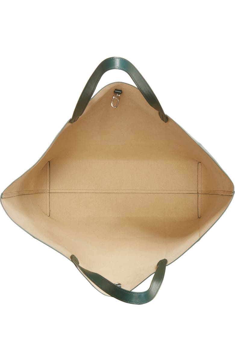 TOTEME Roam Leather Tote, Alternate, color, Dark Green