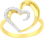 Haus of Brilliance 14KT Yellow Gold 1/10 ctw. Diamond Heart Shape Ring