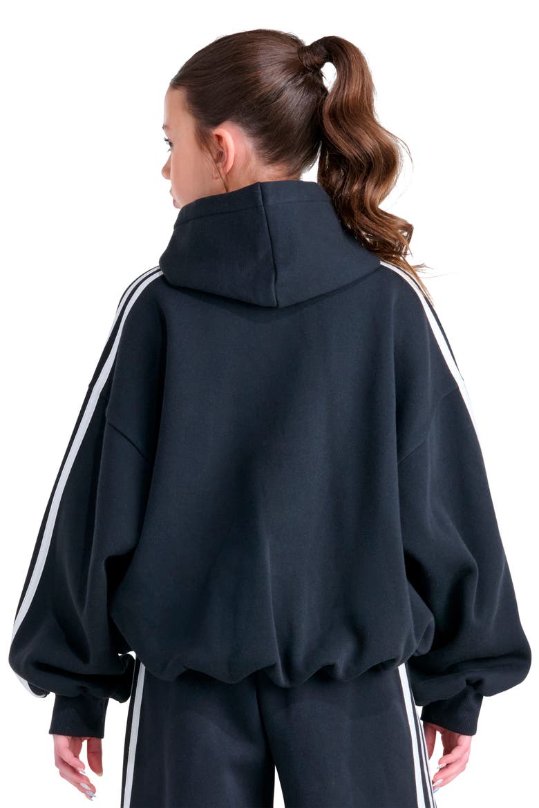Kids' Bubble Fleece Hoodie, Alternate, color, BLACK