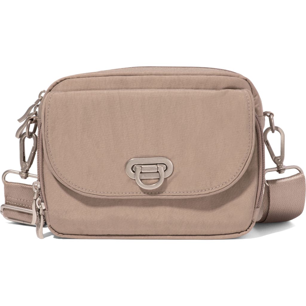 Baggallini Coastal Flip Lock Camera Bag Crossbody In Moonrock