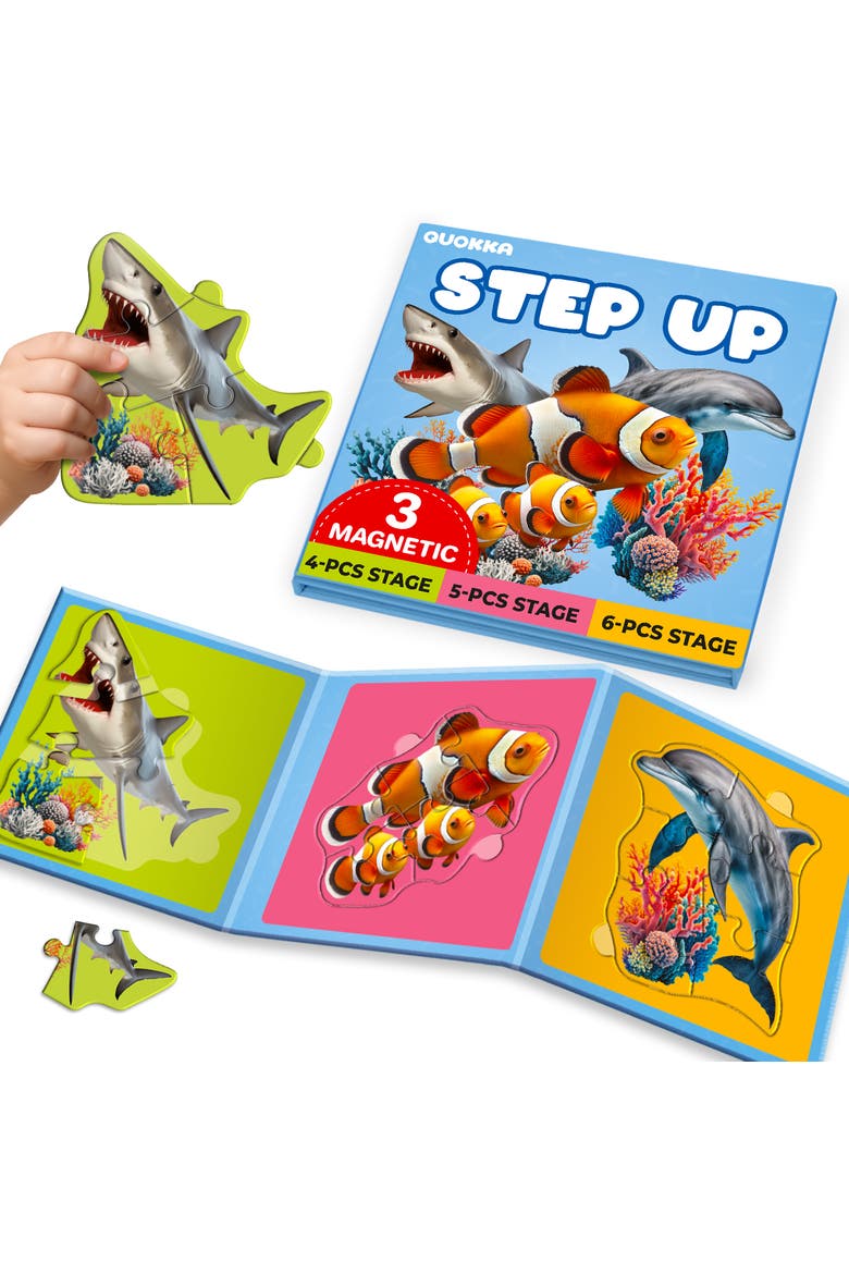 Step Up Magnetic Kids Puzzle Collection - Ocean, Safari & Wild Animals, Main, color, Ocean