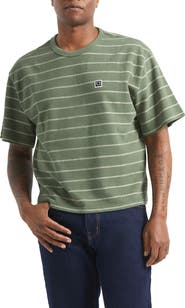 Brixton Boxy Shield Stripe Piqué T-Shirt