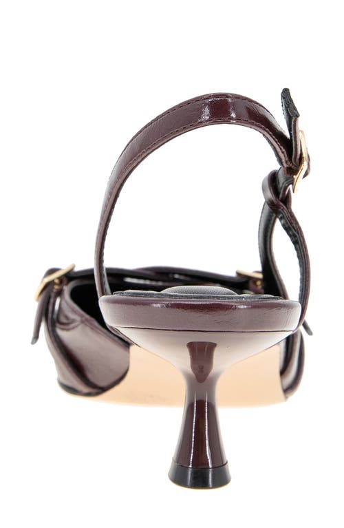 Bcbgeneration Kiran Slingback Kitten Heel Pump In Burgundy