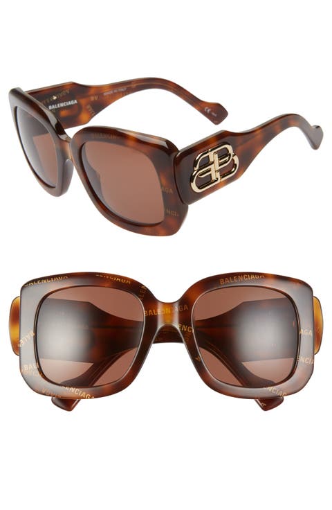 Paris D-Frame 53mm Square Sunglasses