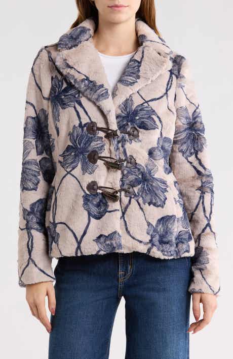 Hutch Tiffy Floral Faux Fur Coat