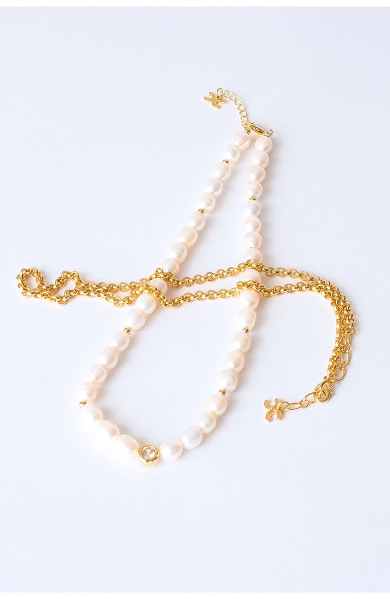 Classicharms Ella Freshwater Pearl Necklace Set, Alternate, color,