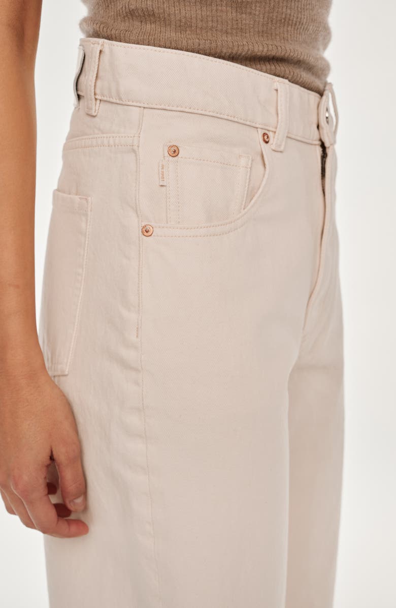 DL1961 Taylor Relaxed High Rise Barrel Jeans, Alternate, color, Flax Vintage