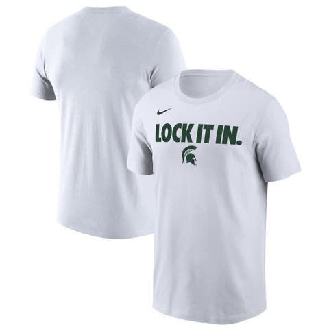 Men's Nike  White Michigan State Spartans 2026 On-Court Bench T-Shirt