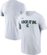 Nike Men's Nike  White Michigan State Spartans 2026 On-Court Bench T-Shirt