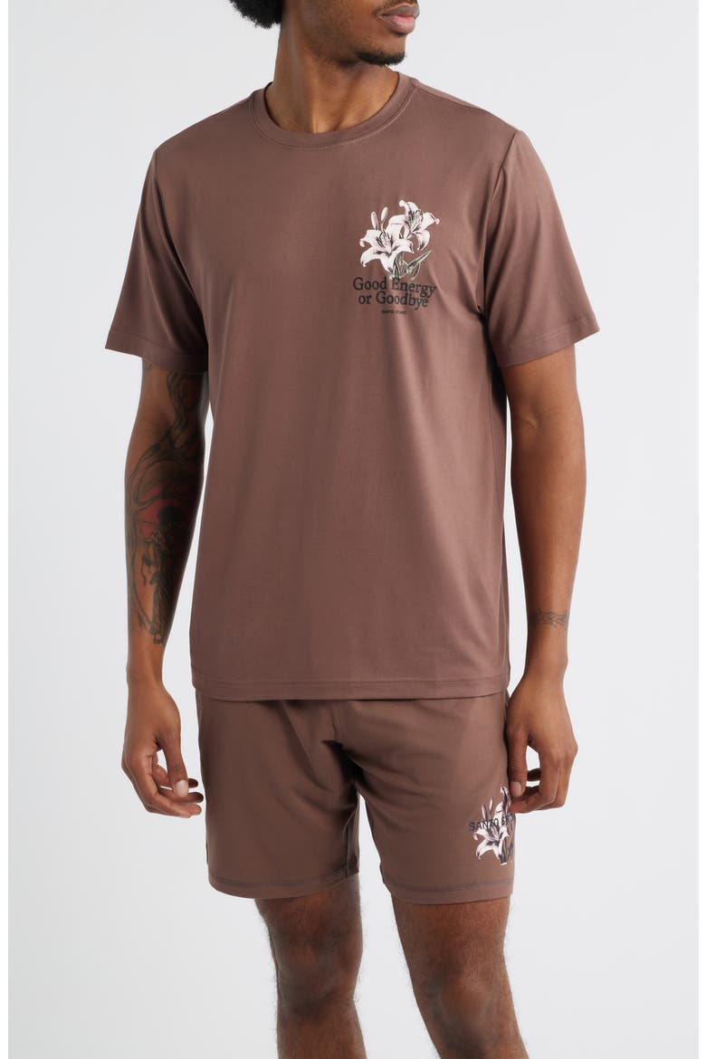 Hunter Lawrence Edition - Tempo Good Energy Tech Tee, Main, color, HOLY BROWN