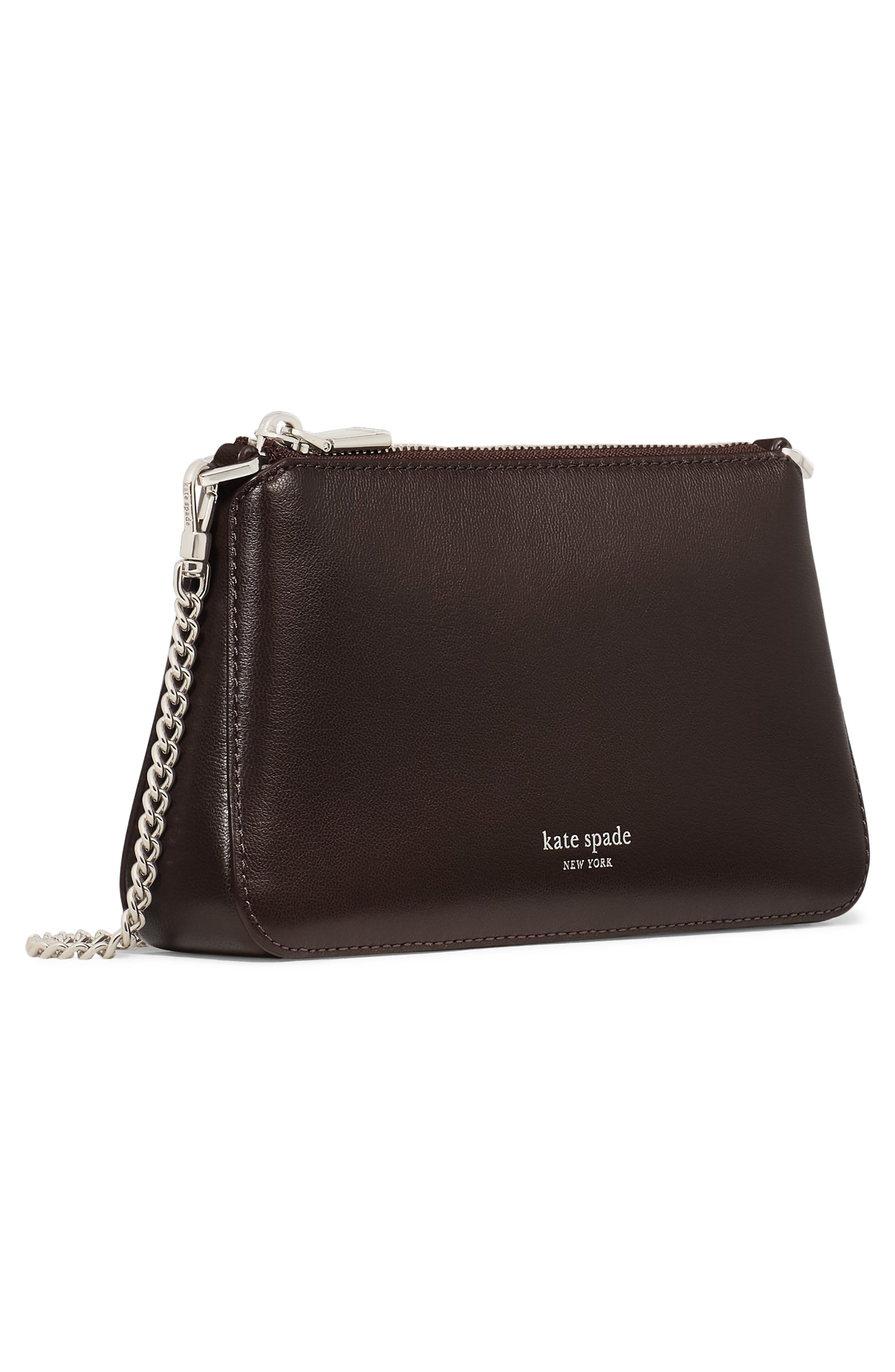 Kate Spade New York grace fine grain leather shoulder bag, Alternate, color, 