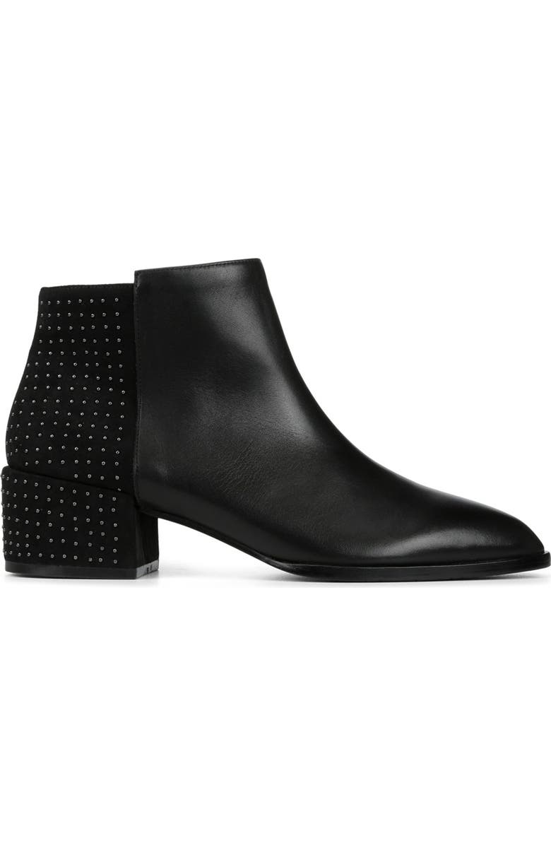 Donald Pliner Devasp Leather & Suede Studded Bootie, Alternate, color,