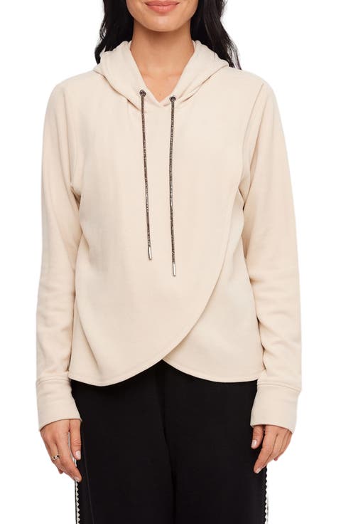 Rhinestone Crossover Hoodie