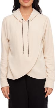 Karen Kane Rhinestone Crossover Hoodie