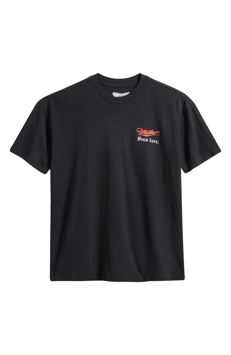 The Forecast Agency Miller<sup>®</sup> High Life Graphic T-Shirt, Alternate, color, Black