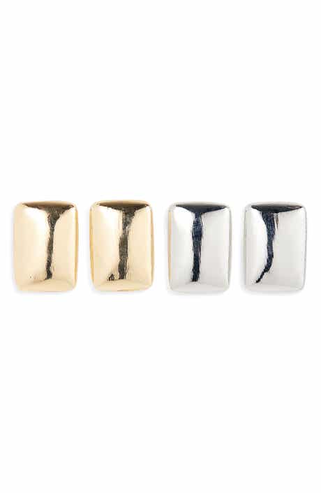 Tasha 2-Pack Rectangular Stud Earrings