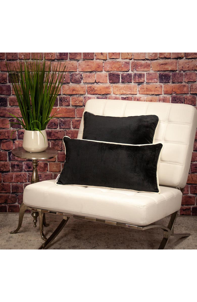 PARKLAND COLLECTION Maia Transitional White Throw Pillow, Alternate, color, White