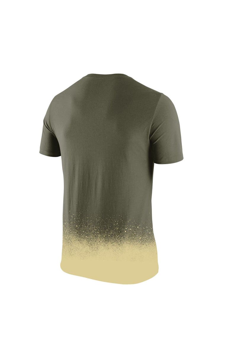 Nike Men's Nike Olive Army Black Knights 1st Armored Division Old Ironsides Rivalry Splatter T-Shirt, Alternate, color, 