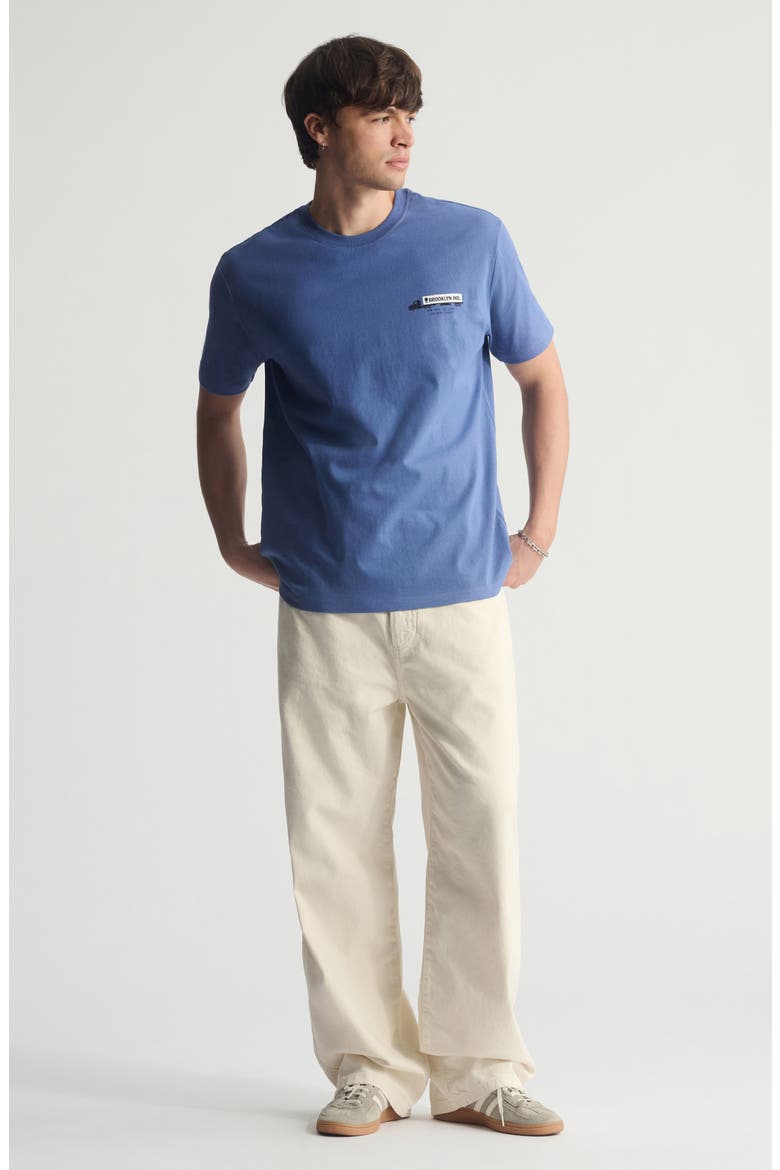 Logo Cotton Graphic T-Shirt, Alternate, color, BIJOU BLUE