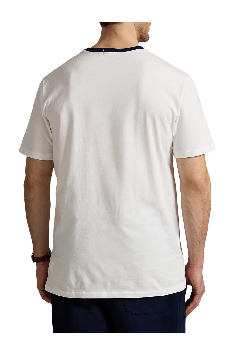 Big & Tall Logo Jersey T-Shirt, Alternate, color, WHITE