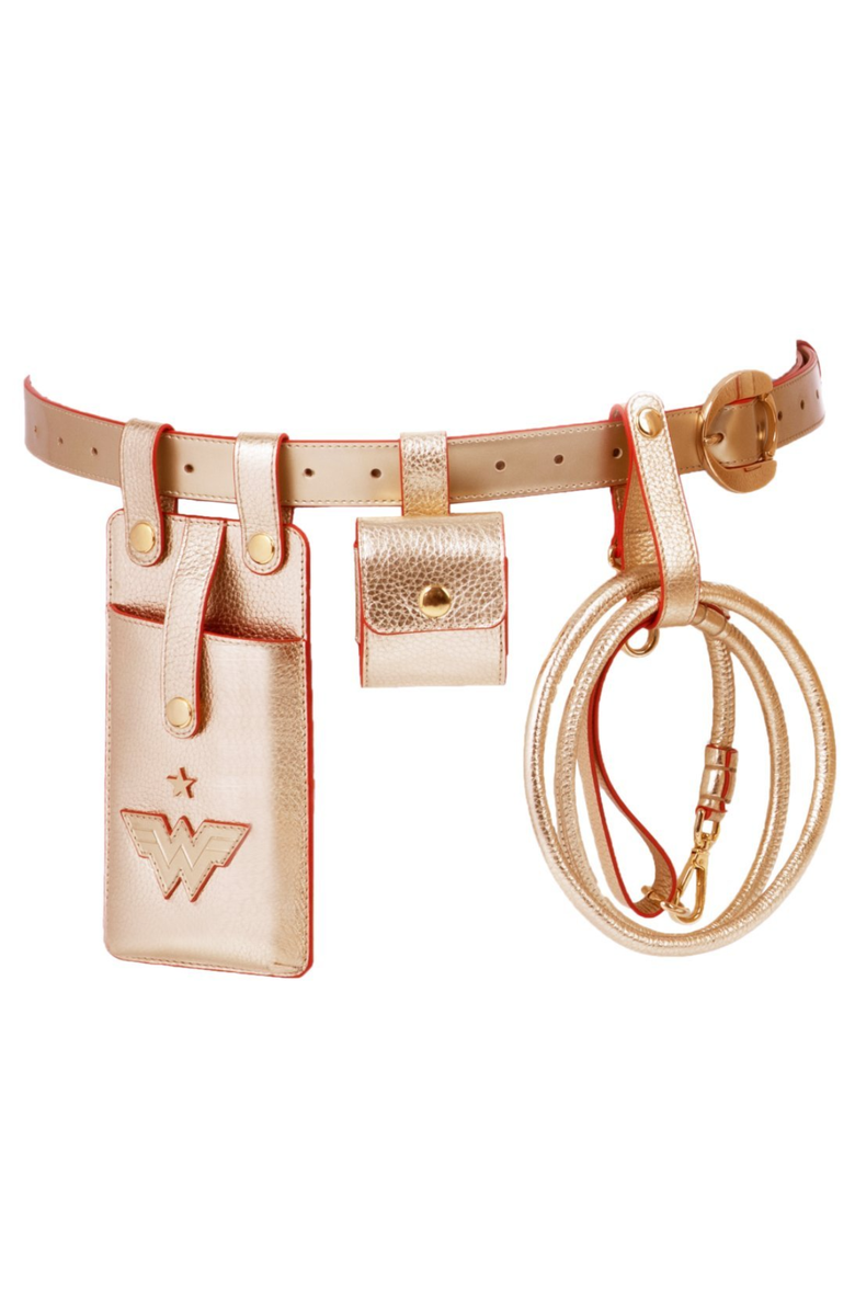 Moshiqa Golden Utility Belt with Leash, Main, color, Gold