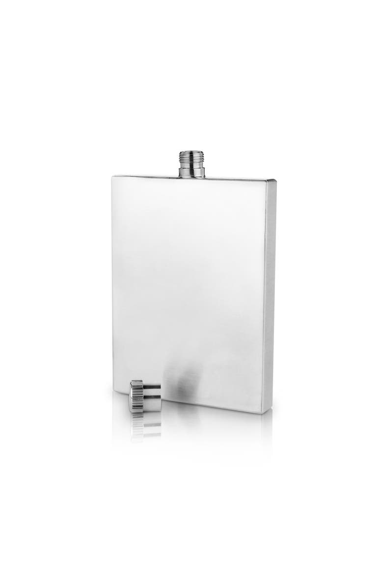 Harrison 2 oz Slim Flask in Stainless Steel, Alternate, color, Silver