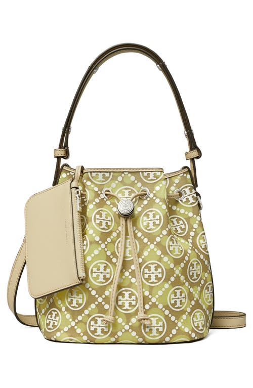 TORY BURCH TORY BURCH T MONOGRAM MESH DOT BUCKET BAG