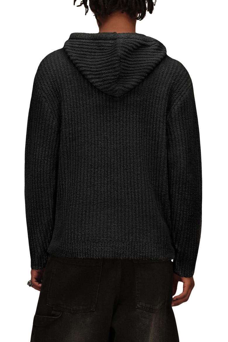 Finnegan Rib Hoodie, Alternate, color, BLACK