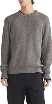 rag & bone Dexter Marled Organic Cotton Blend Sweater
