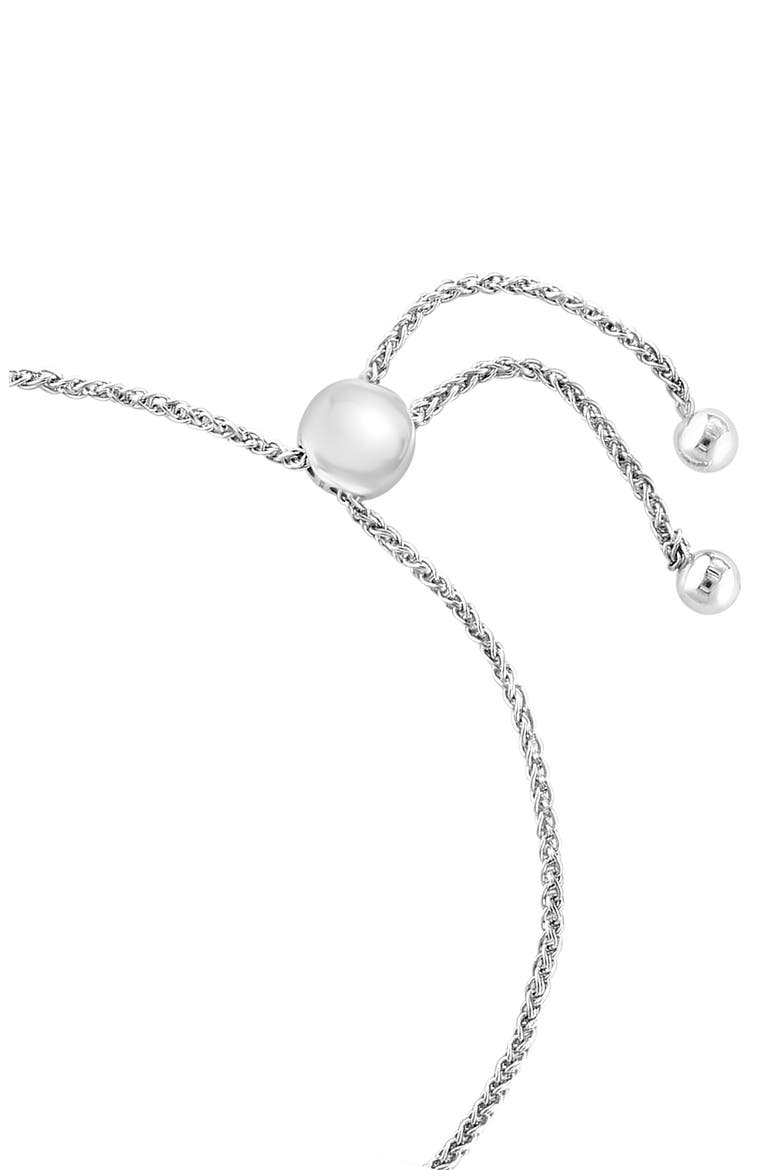 Sterling Silver Diamond Slider Bracelet - 0.25ct., Alternate, color, SILVER