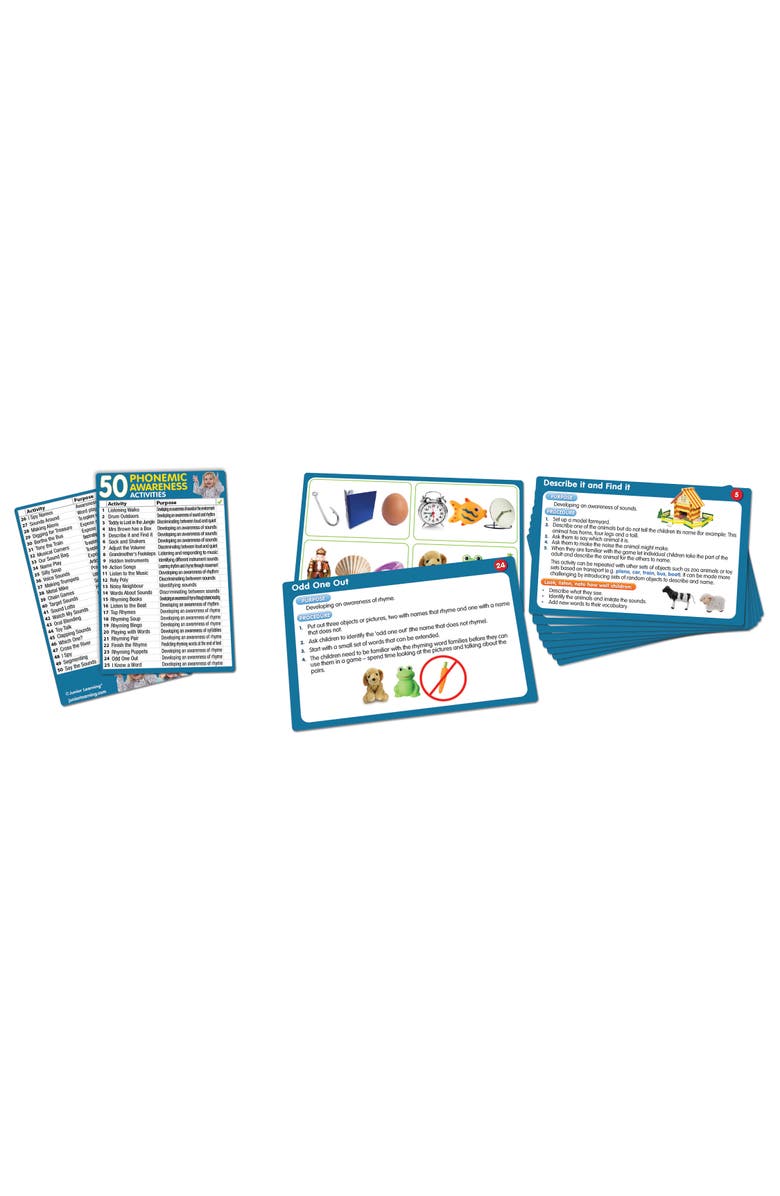 Junior Learning 50 Phonemic Awareness Activities, Alternate, color, Multicolored