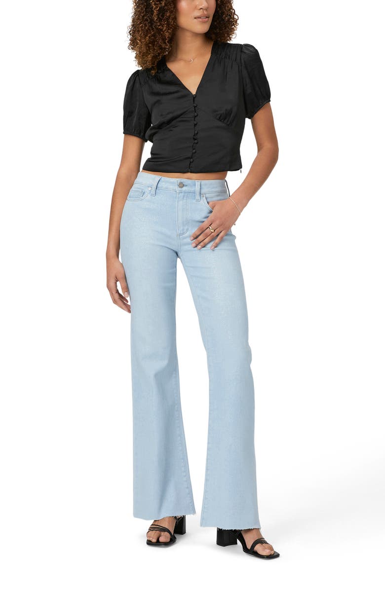 PAIGE Plie Puff Sleeve Crop Top, Alternate, color, 