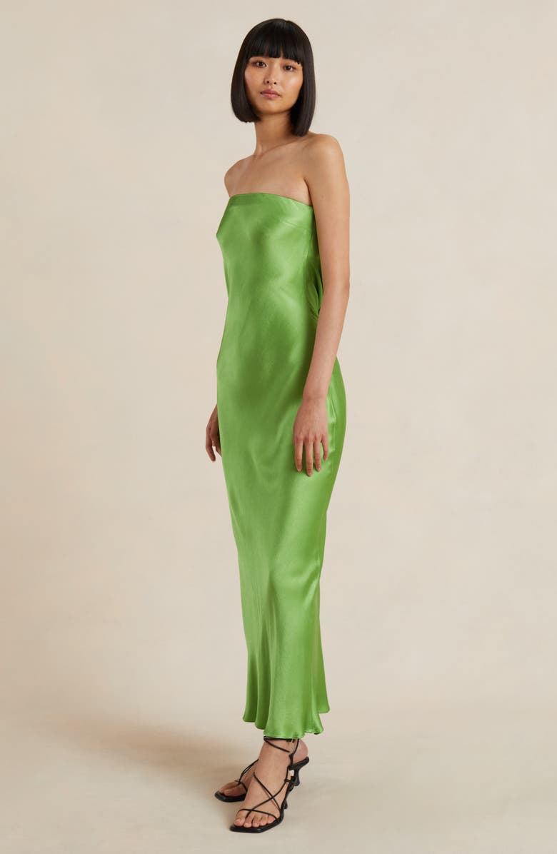 Bec + Bridge Strapless Satin Maxi Dress, Alternate, color,