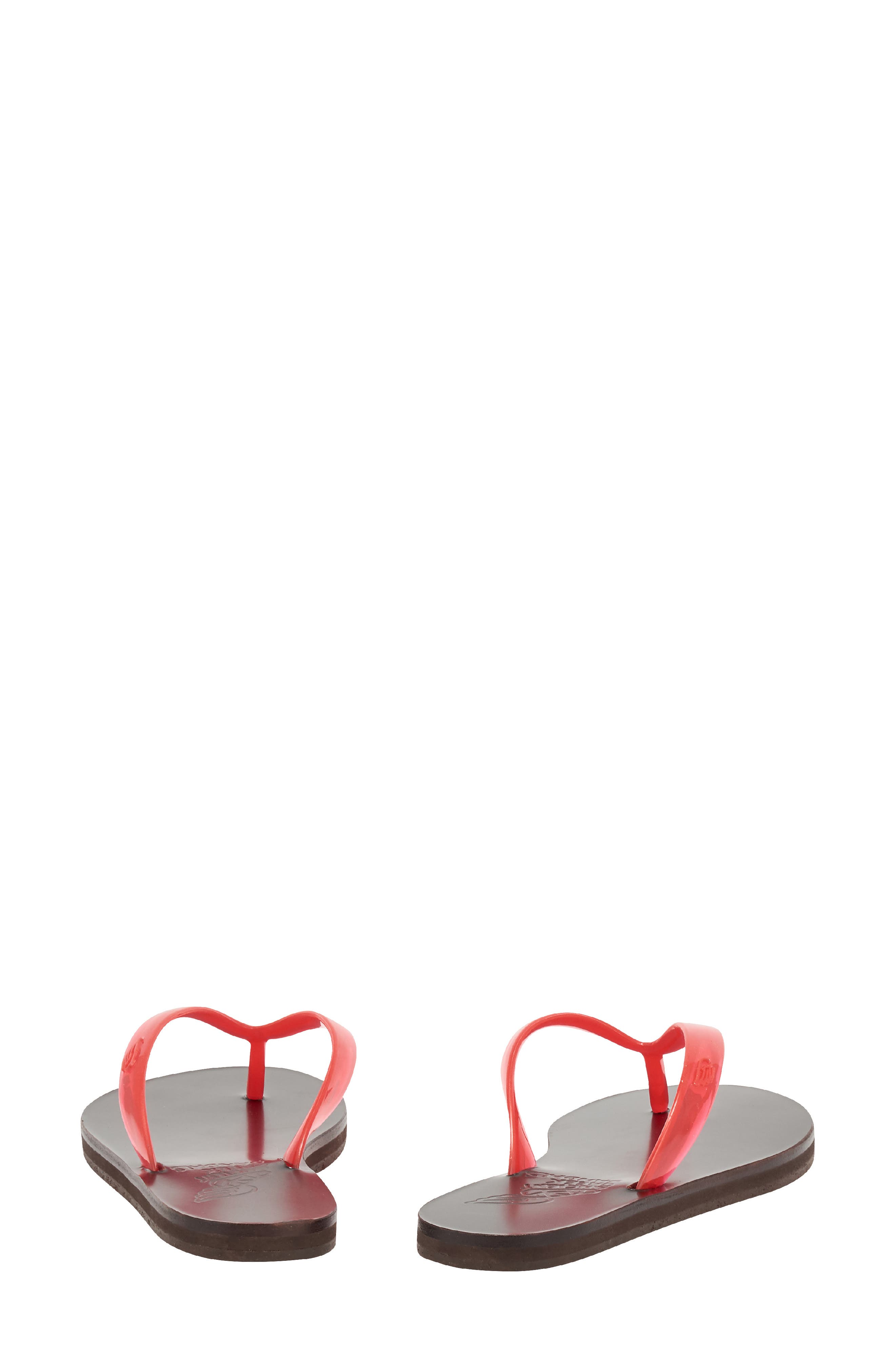 Saionara Jelly Flip Flop, Alternate, color, CLEAR RED