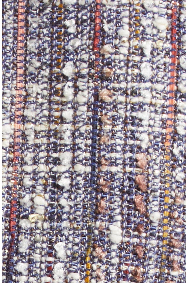 Andrea Cotton Blend Tweed Jacket, Alternate, color, NAVY MULTI