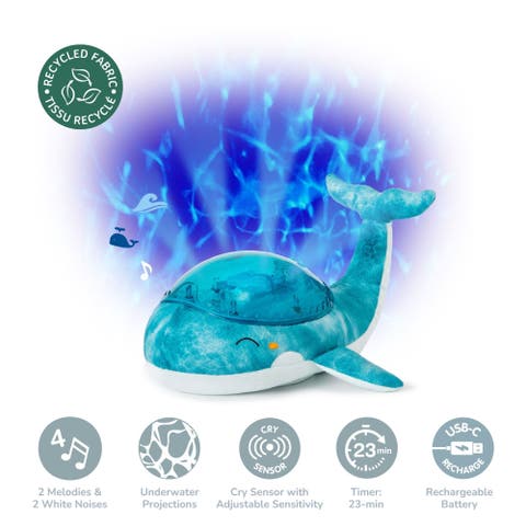Tranquil Whale Eco - Nightlight Projector toy & Soothing Sound Machine for Better Sleep