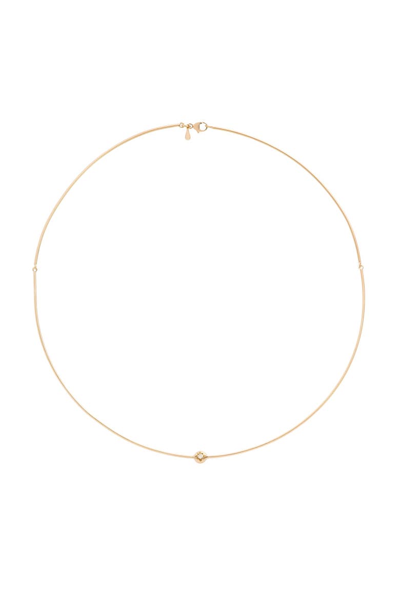Moon Necklace Diamond, Main, color, Diamond