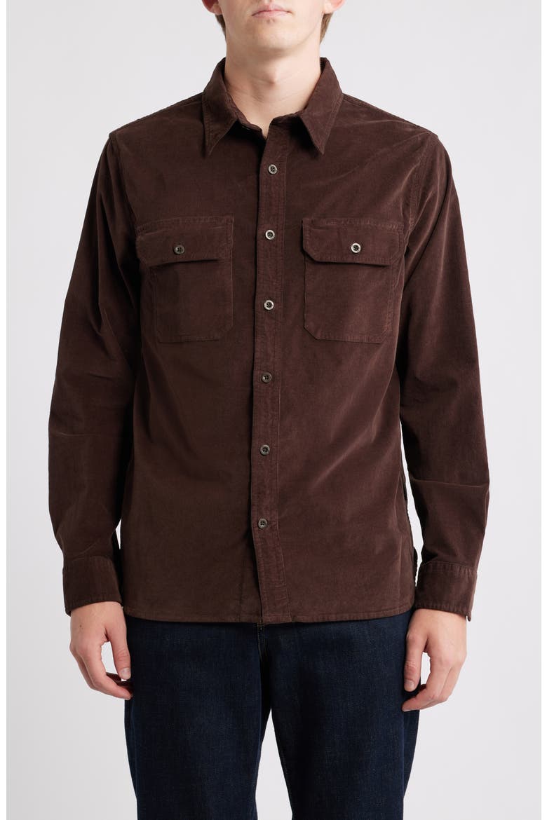 Curtis Classic Fit Button-Up Work Shirt, Main, color, SULFUR RAW UMBER