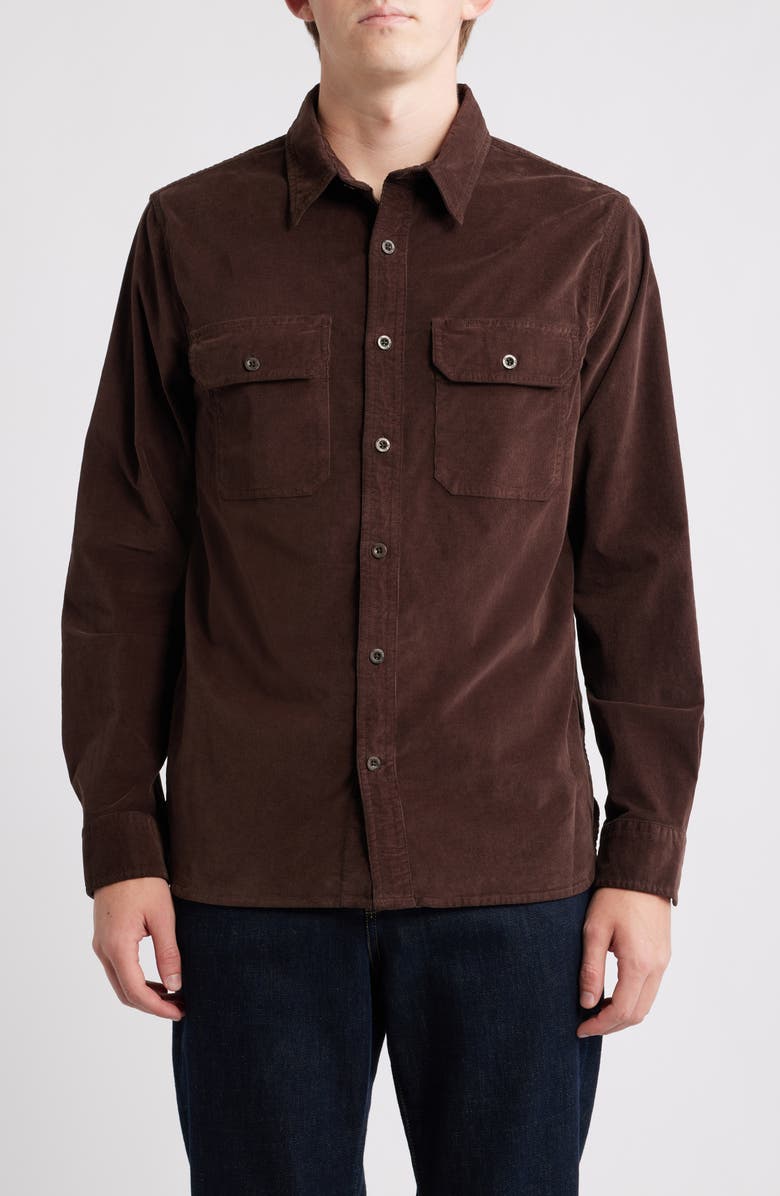 AG Curtis Classic Fit Button-Up Work Shirt, Main, color, Sulfur Raw Umber