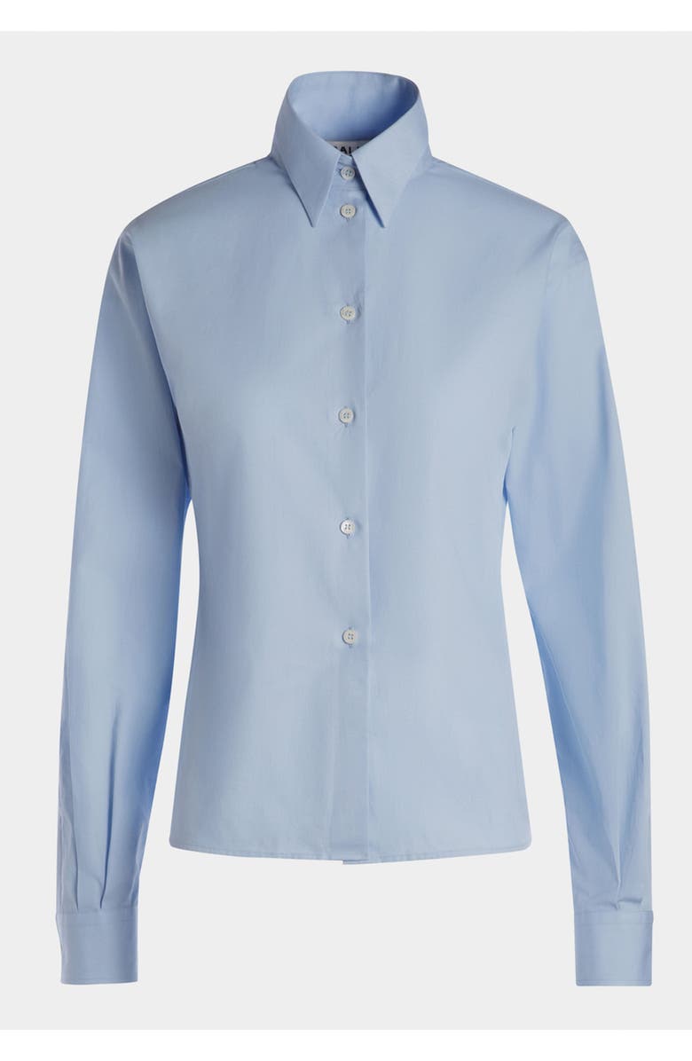 Bally Cotton Long Sleeve Shirt, Main, color, Blue
