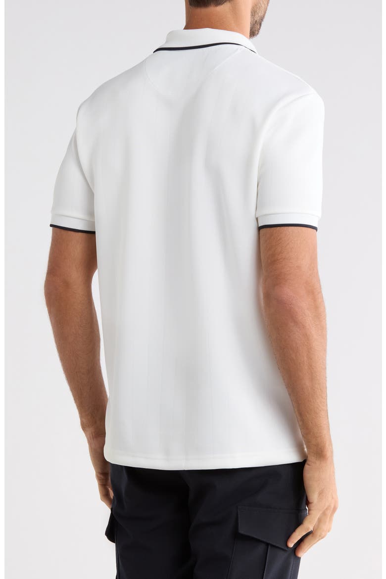 Textured Tipped Polo, Alternate, color, WHITE