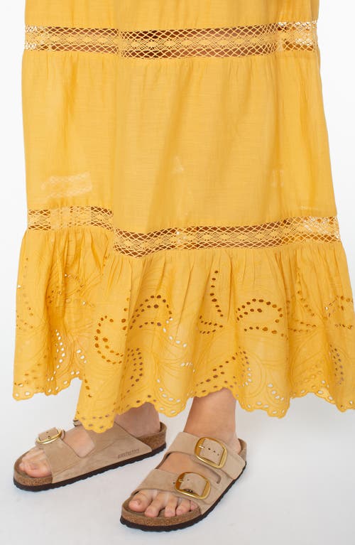 Roxy Castaway Embroidered Cotton Maxi Skirt