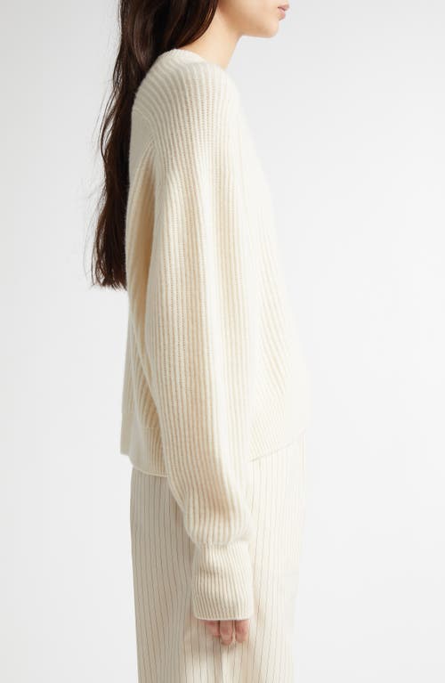 LOULOU STUDIO LOULOU DE SAISON BERENICE OVERSIZE CASHMERE RIB SWEATER