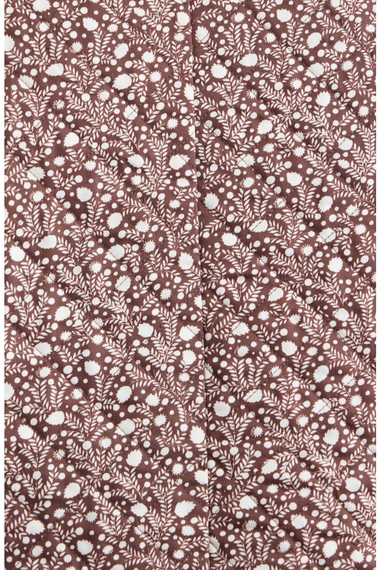 Rowan Cropped Cotton Jacket, Alternate, color, DITSY THISTLE BROWN