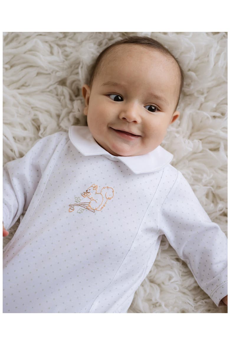 Pointed Collar Little Squirrel Gown, Alternate, color, White