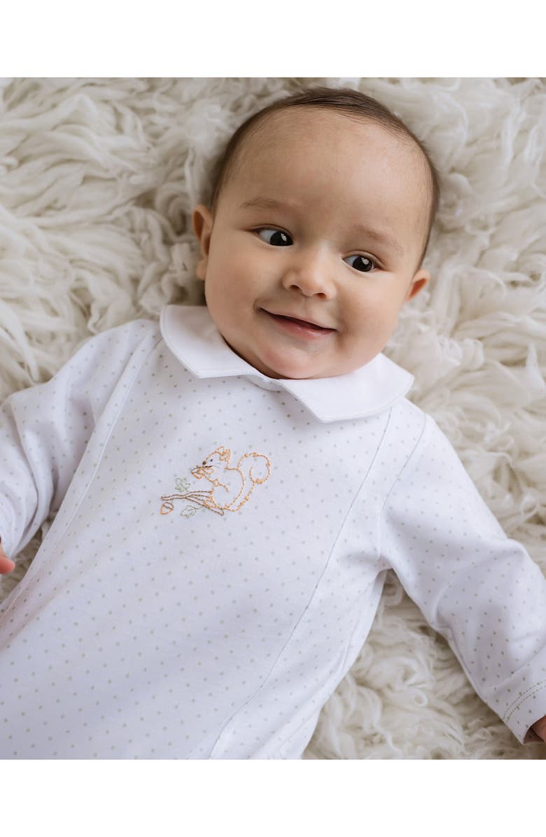 Cuclie Pointed Collar Little Squirrel Gown, Alternate, color, White